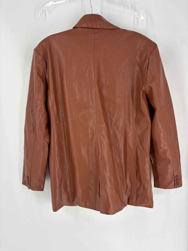 Size L BLANK NYC Brown Leather Jacket