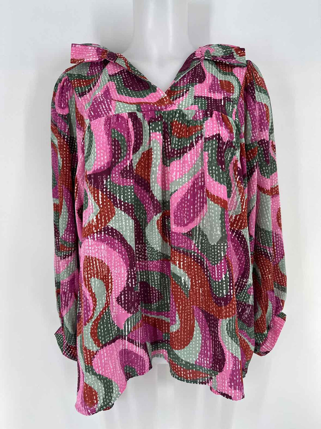 Size L ADRIENNE Purple Shirt