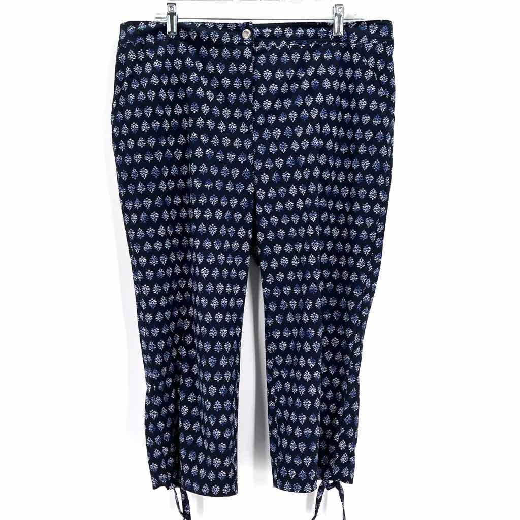Size XL Chico's Navy Print Pants