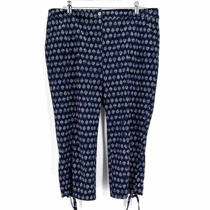 Size XL Chico's Navy Print Pants