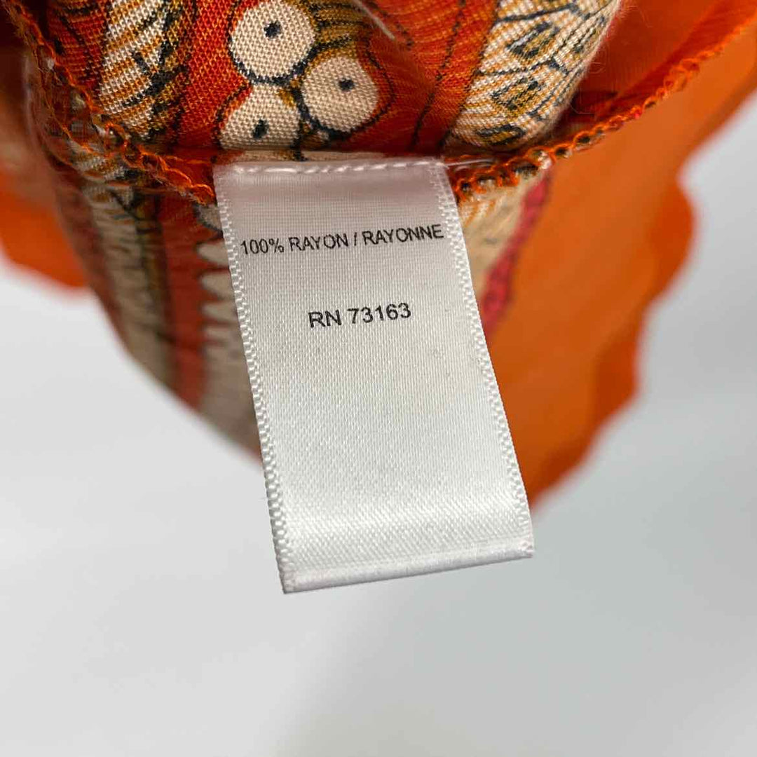 Size L ORANGE PRINT Dress