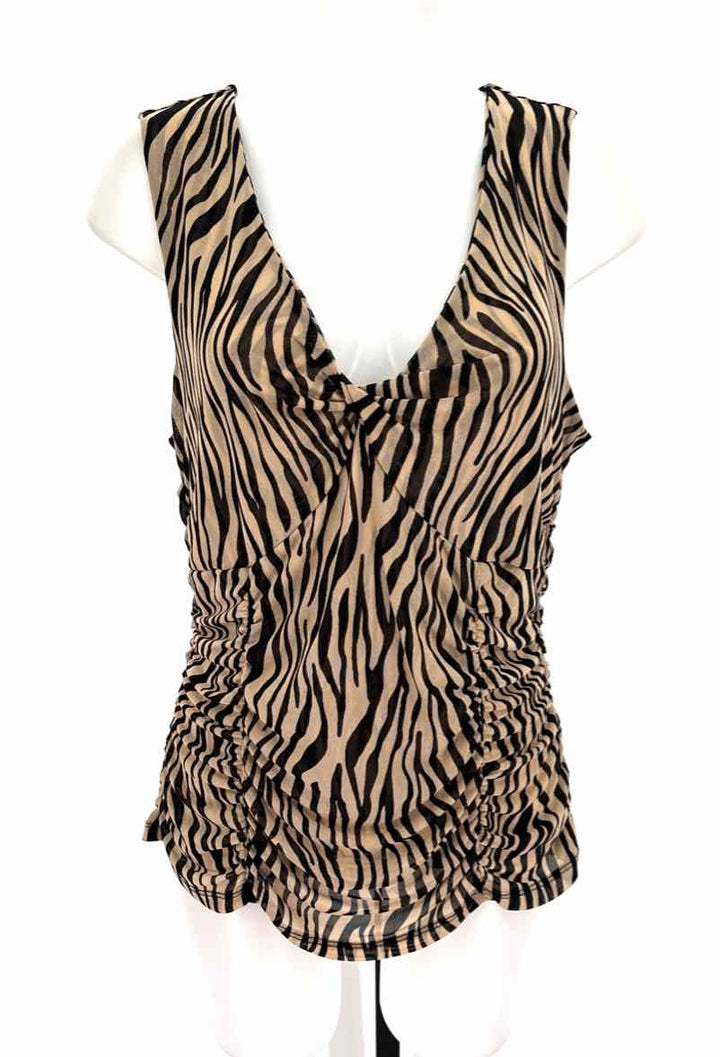 Size XL INC Tan Mesh Shirt