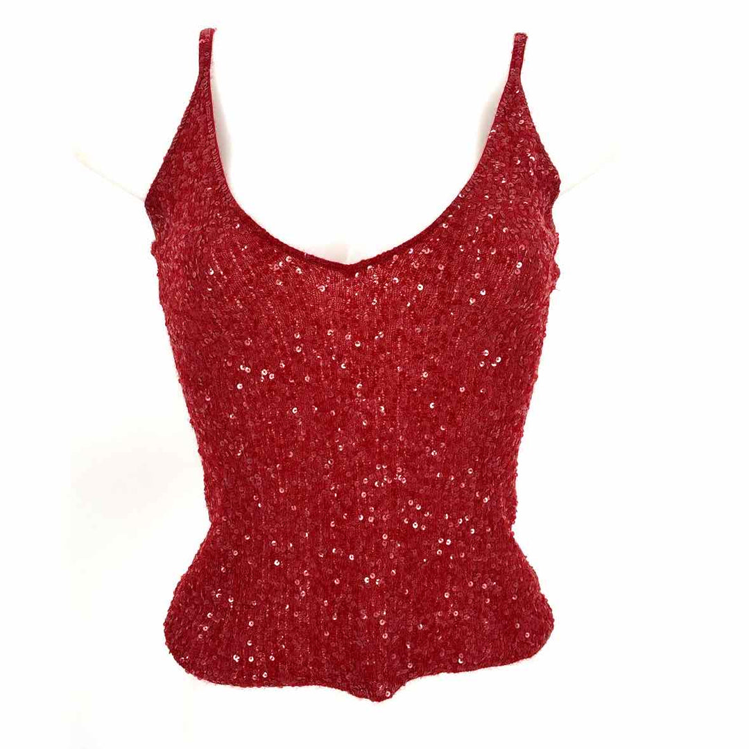 Size S DONNA KAREN Red Cashmere Shirt