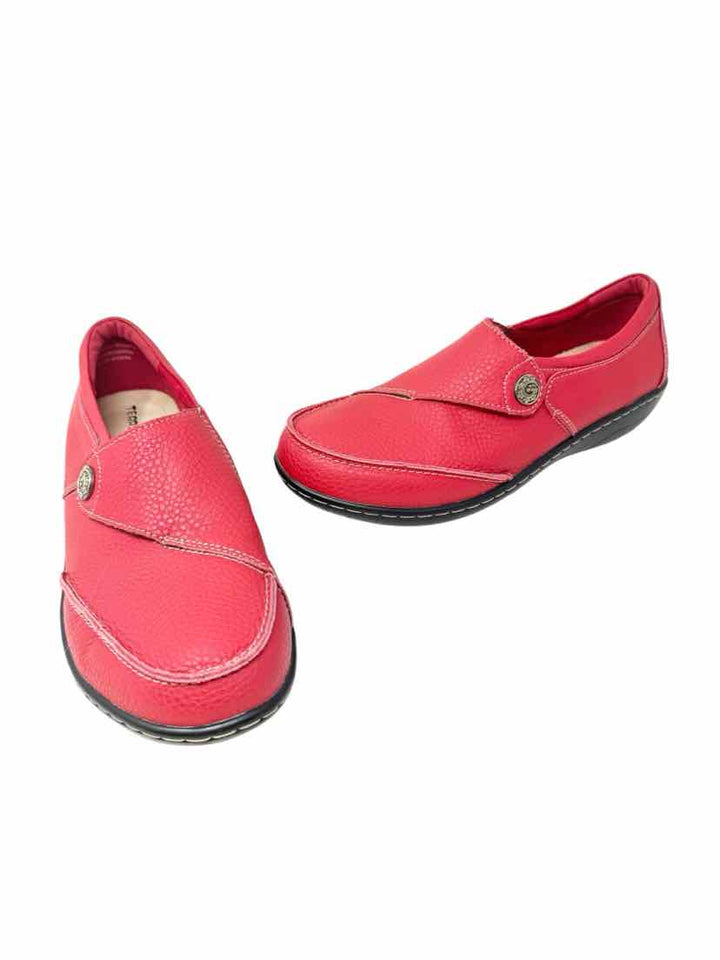 Shoe Size 9.5 Red Leather Loafers