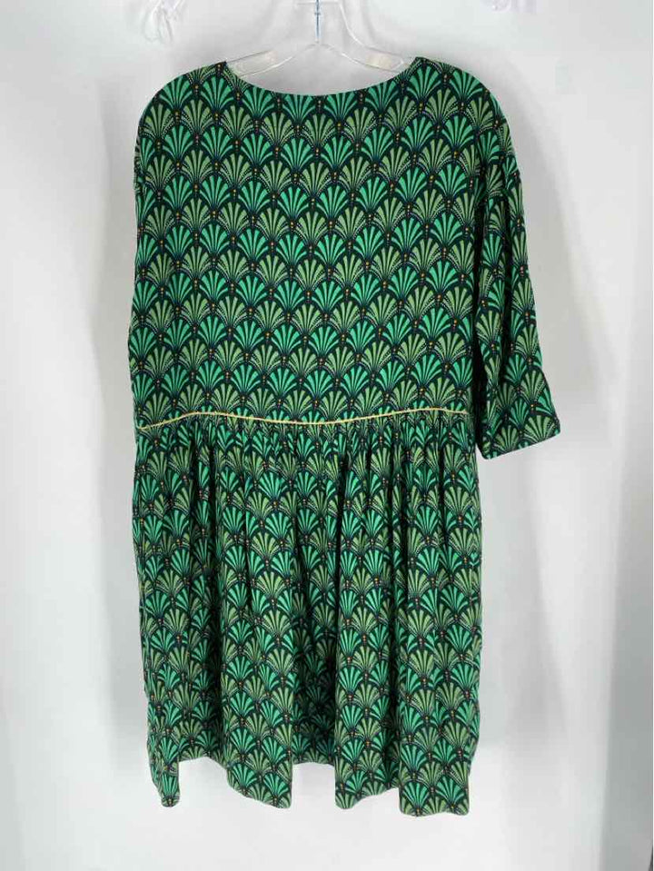 Size S MAEVE Green Print Dress