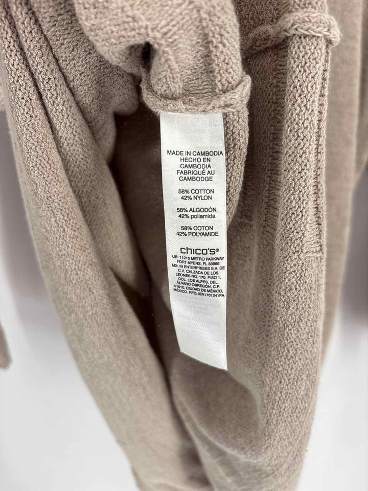 Size M Chico's Tan Sweater