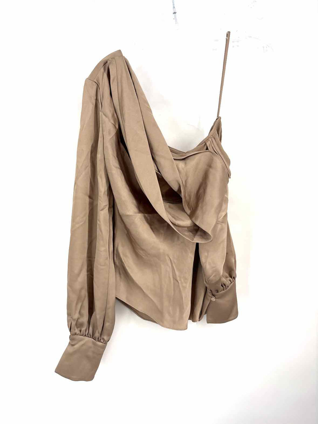 Size XS JONATHAN SIMKHAI Bronze Silk Shirt