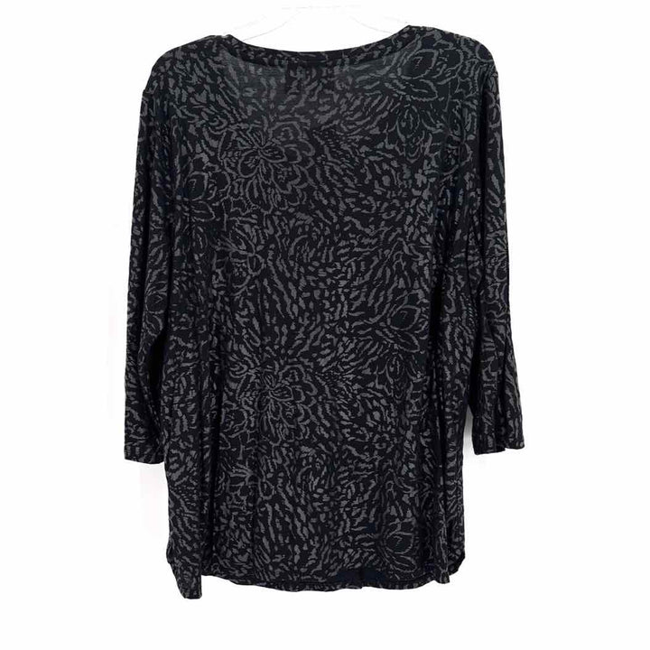 Size XL Chico's Black Print Shirt