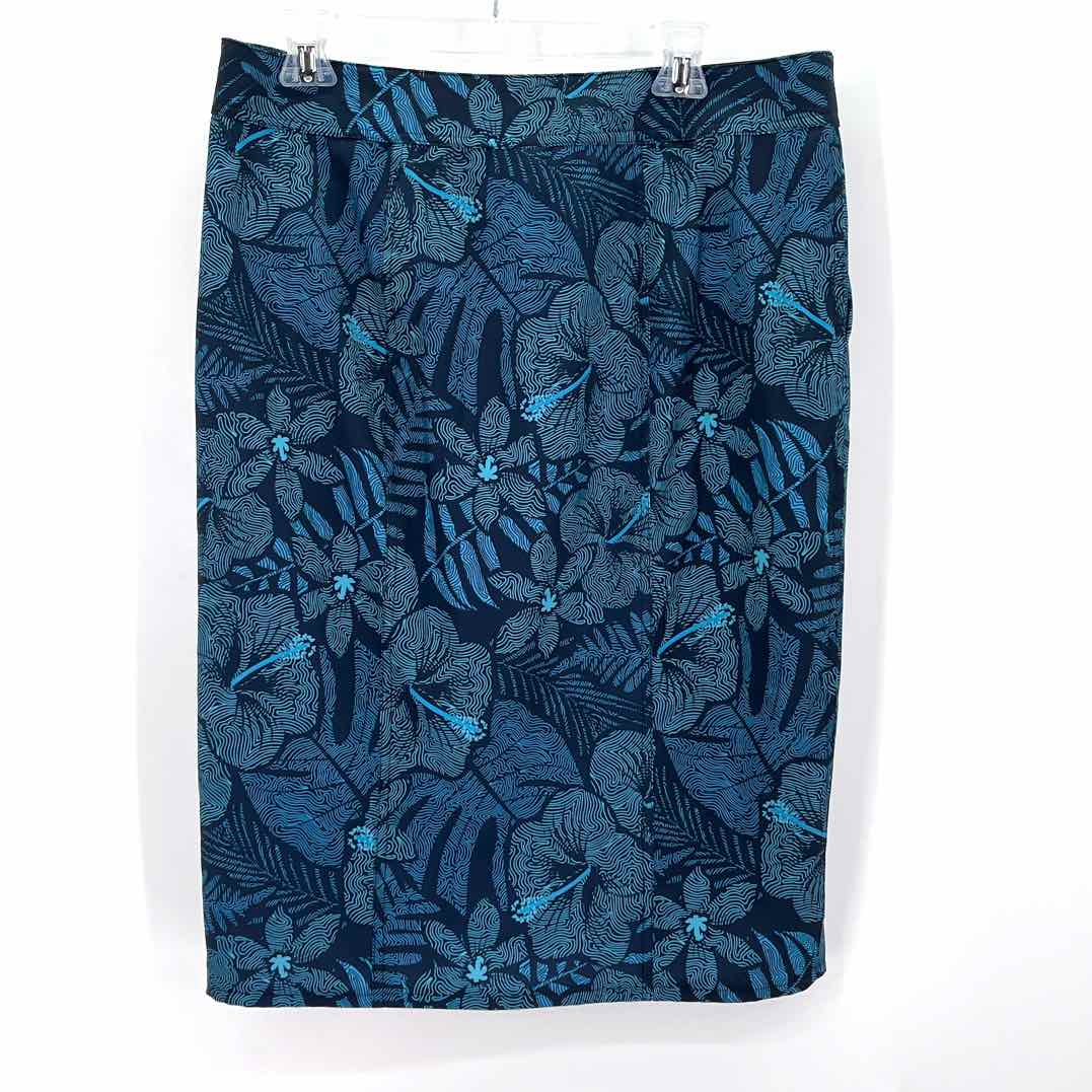 Size L Blue Print Skirt