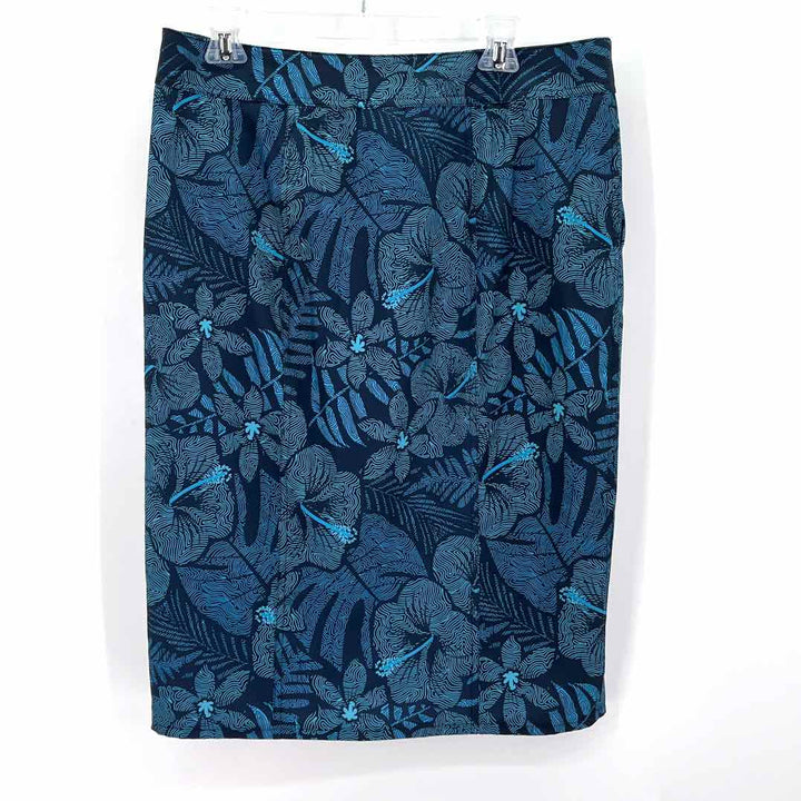 Size L Blue Print Skirt