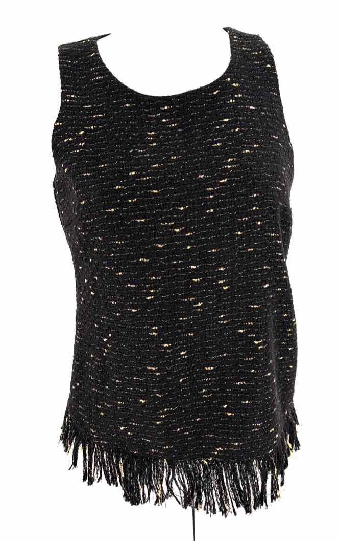 Size 2 JULIE BROWN Black Tweed Shirt