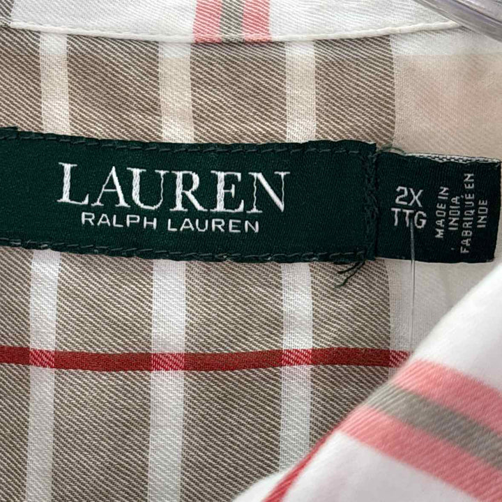Size 2X RALPH LAUREN Multi-Color Shirt