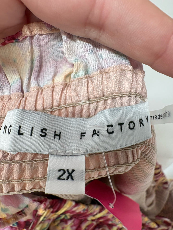 Size 2X ENGLISH FACTORY Pink Dress