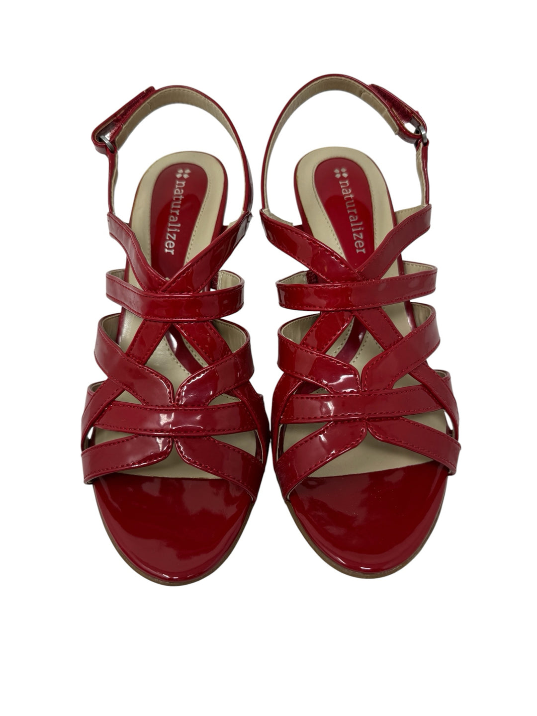Shoe Size 7 Naturalizer Red PATENT Sandals