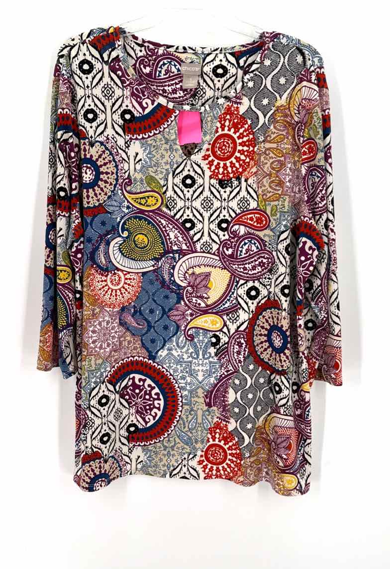 Size 3 Chico's Multi-Color Shirt