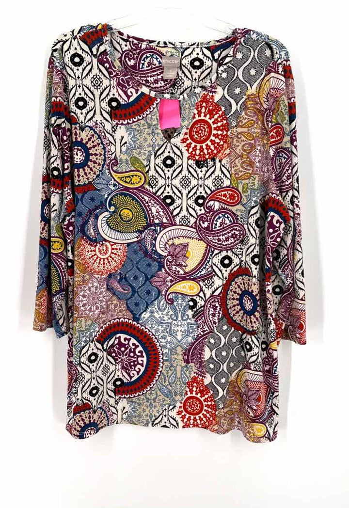 Size 3 Chico's Multi-Color Shirt