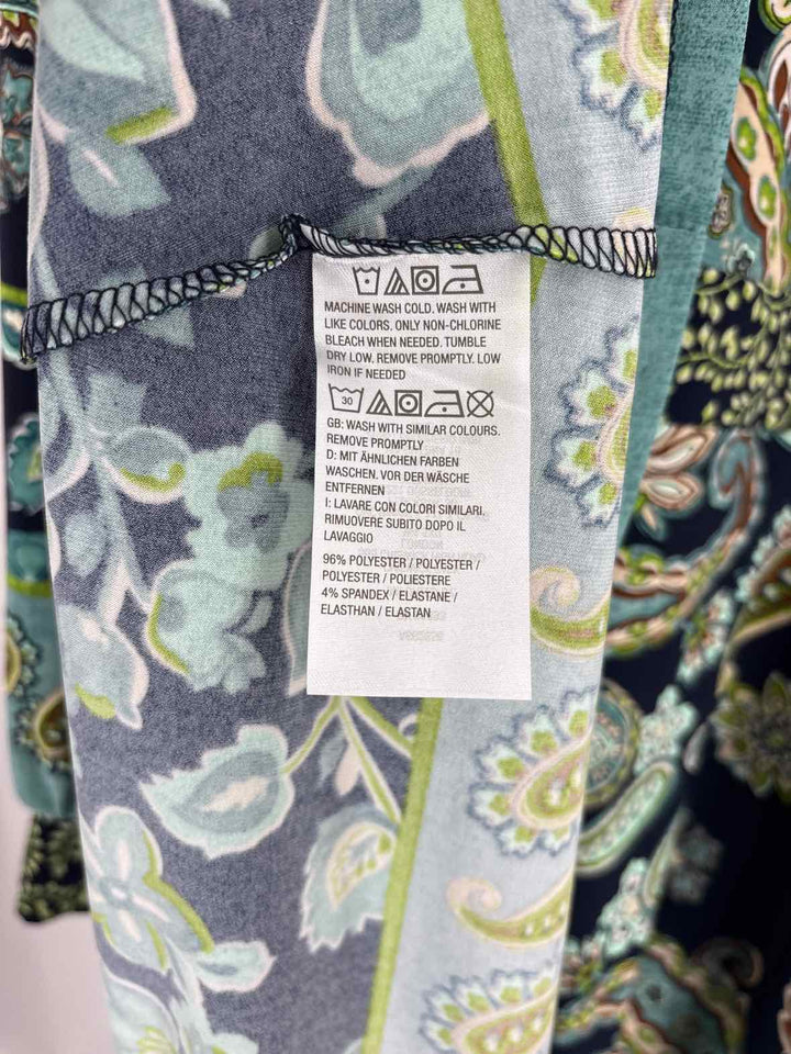 Size 1X SUSAN GRAVER Green Dress