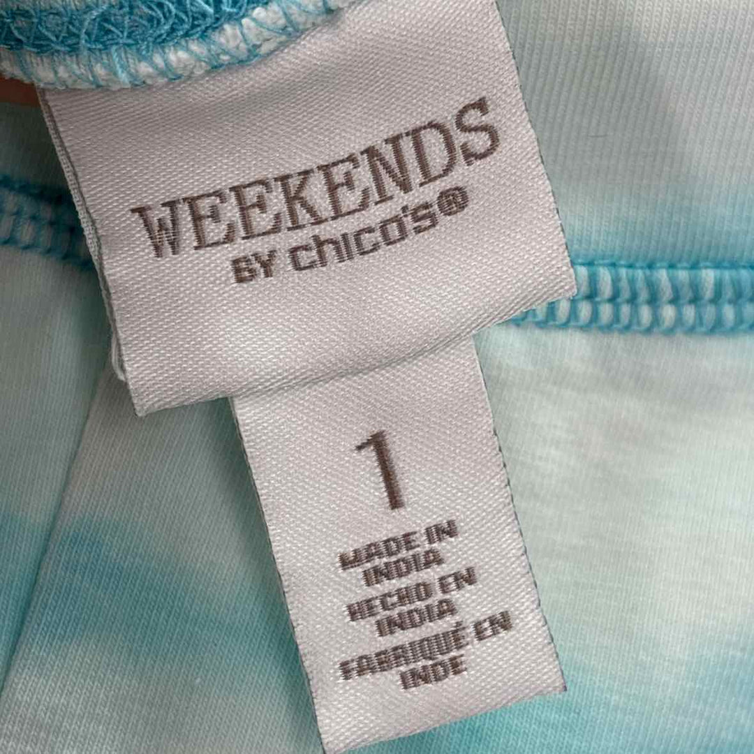 Size M Chico's Aqua Pants