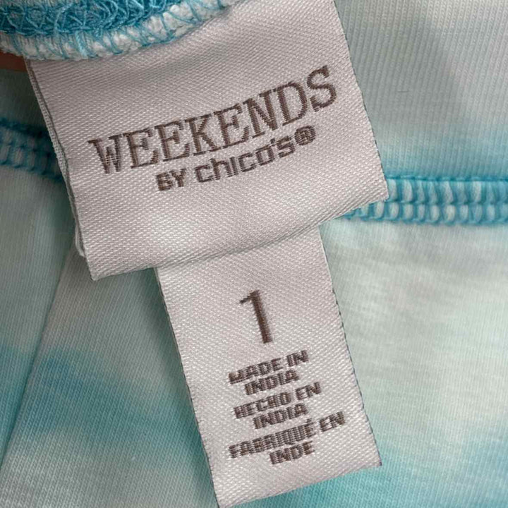 Size M Chico's Aqua Pants