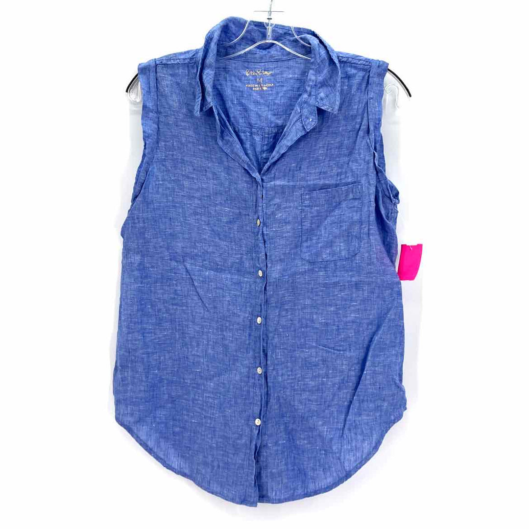 Size M Lilly Pulitzer Blue Shirt