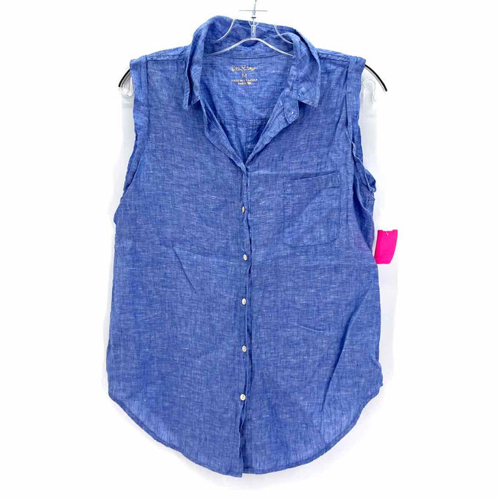 Size M Lilly Pulitzer Blue Shirt