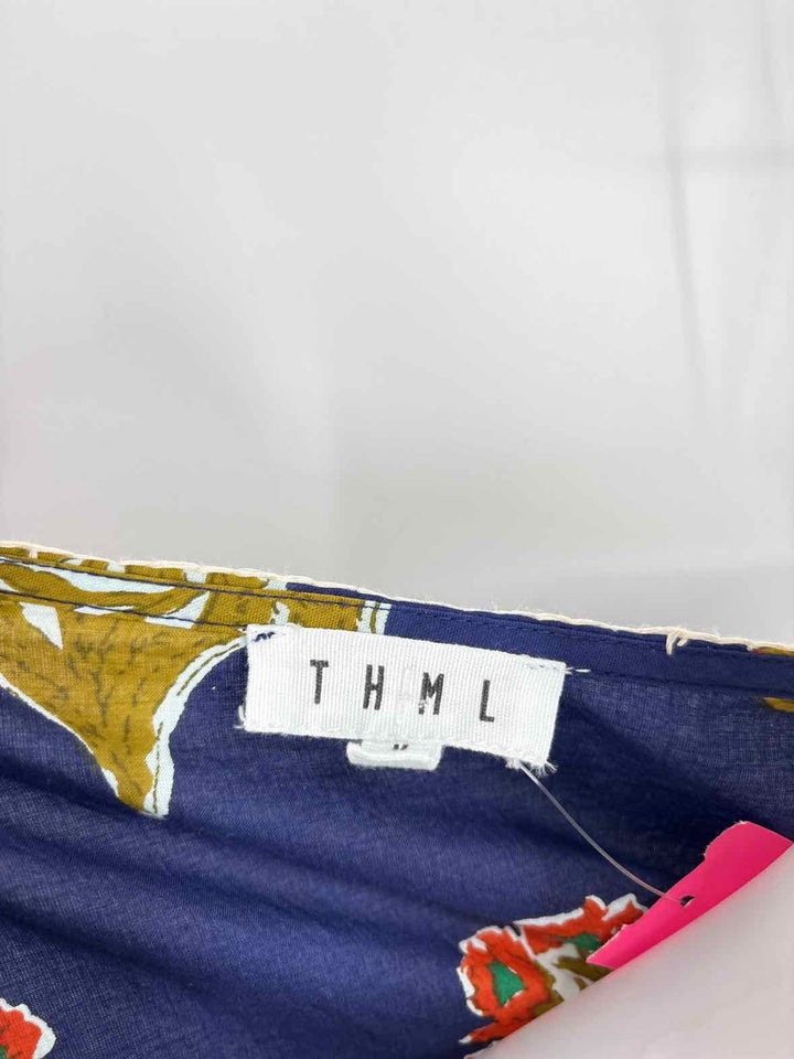 Size M THML Navy Print Shirt