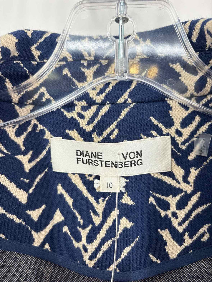 Size 10 DIANE VON FURSTENBERG Blue Luxury - Dress
