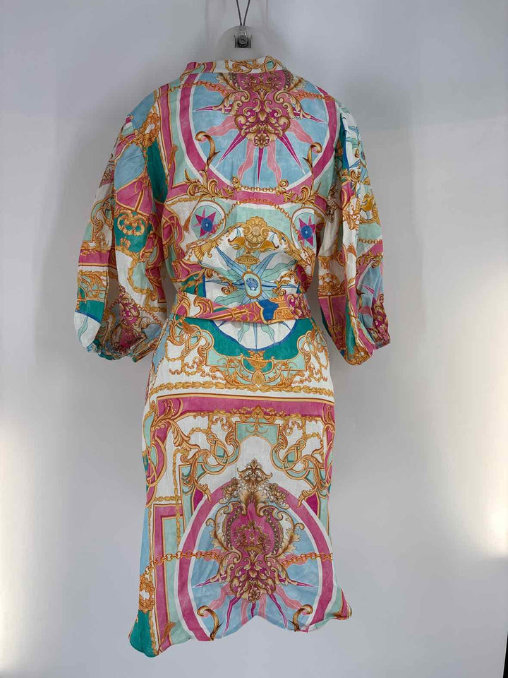 Size XL Multi-Color Linen Dress