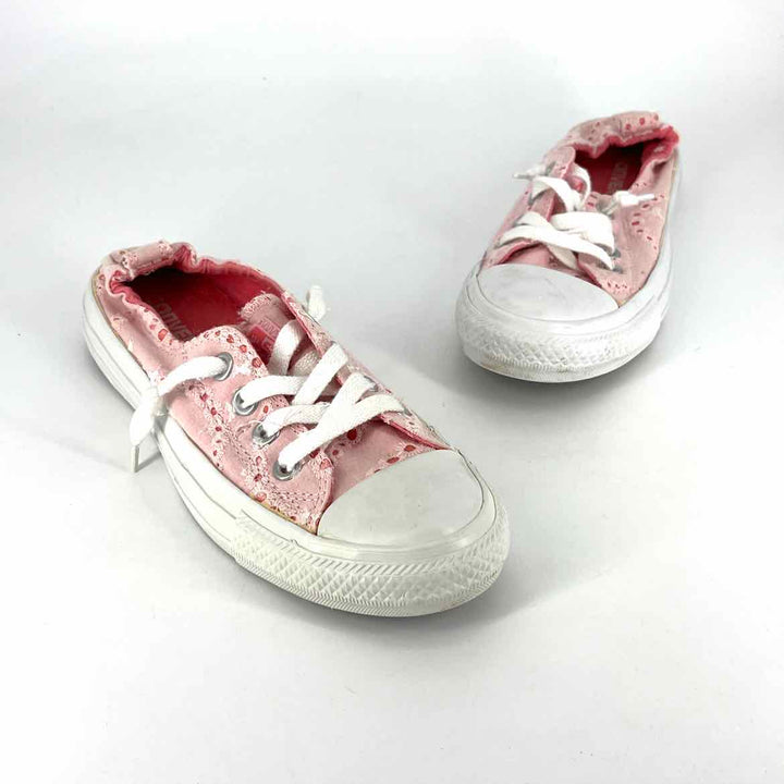 Shoe Size 6 Converse Pale Pink Canvas Sneakers