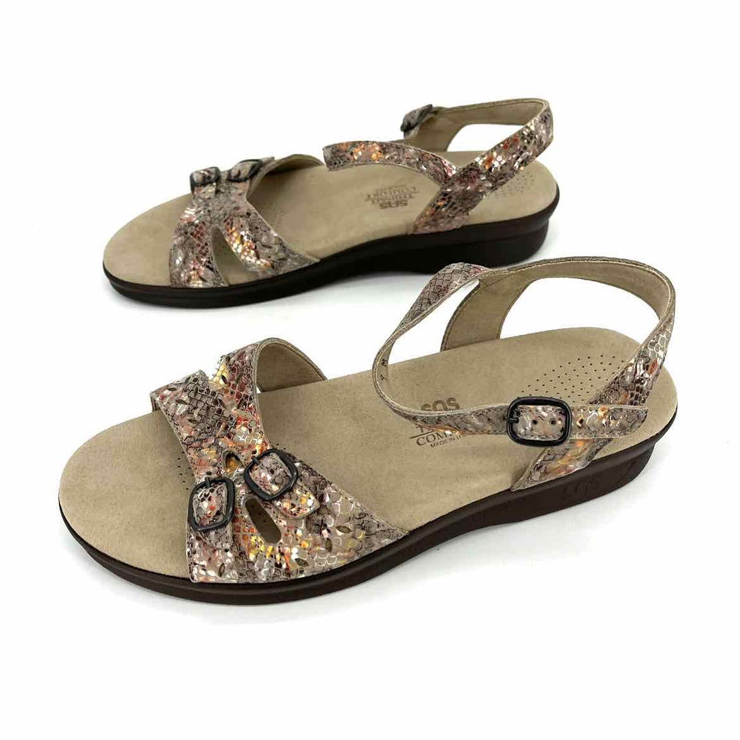Shoe Size 9 SAS Multi-Color Leather Sandals