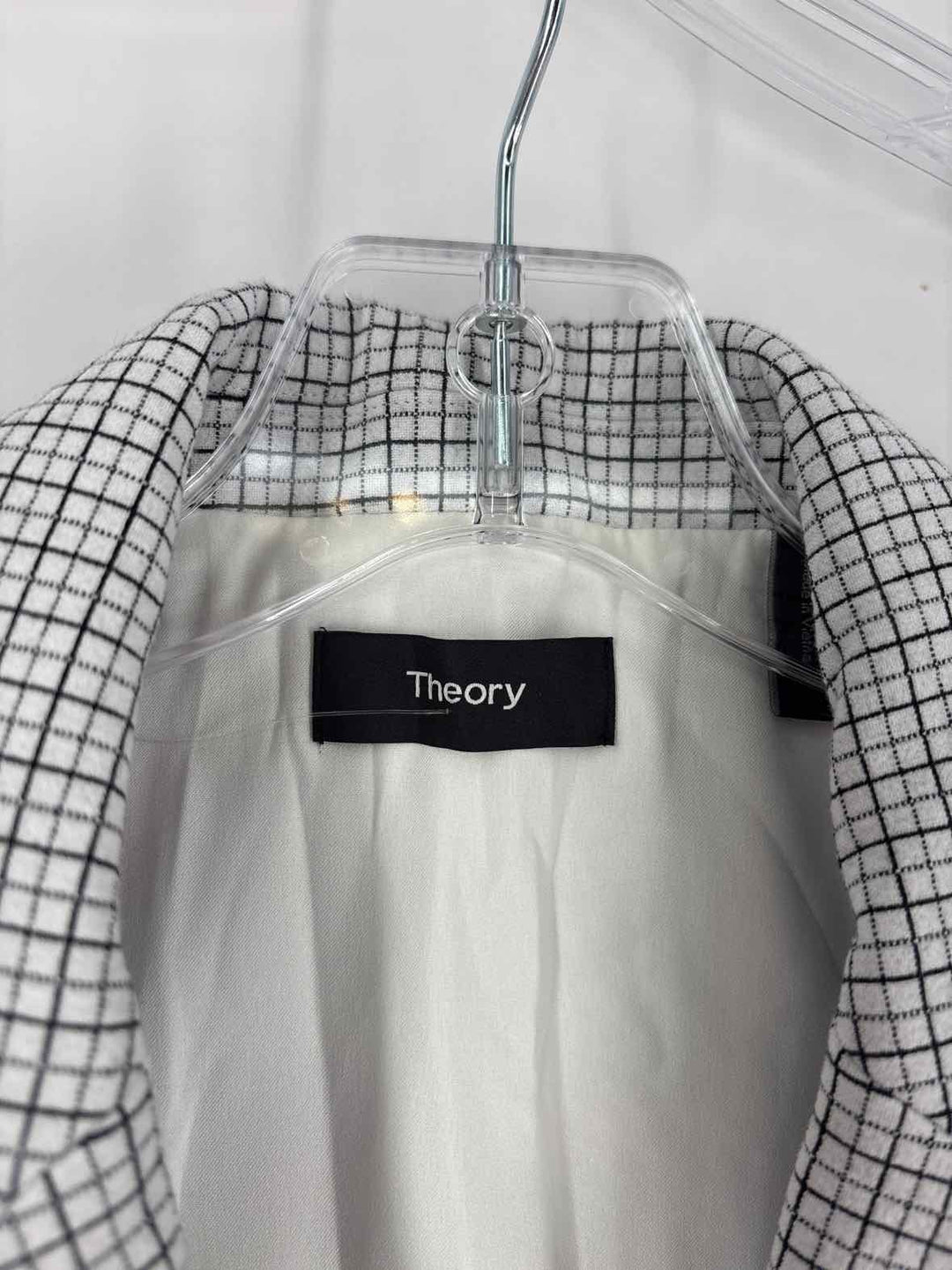 Size 6 THEORY White Print Blazer