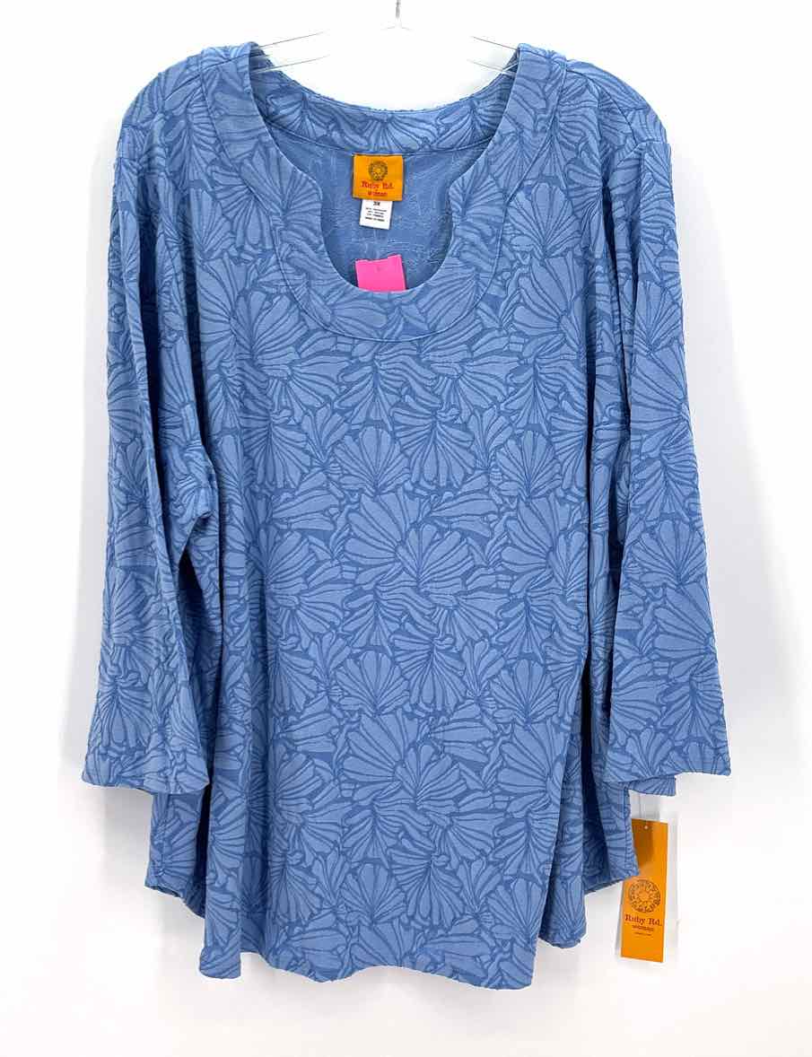 Size 3X Ruby Rd Light Blue Shirt