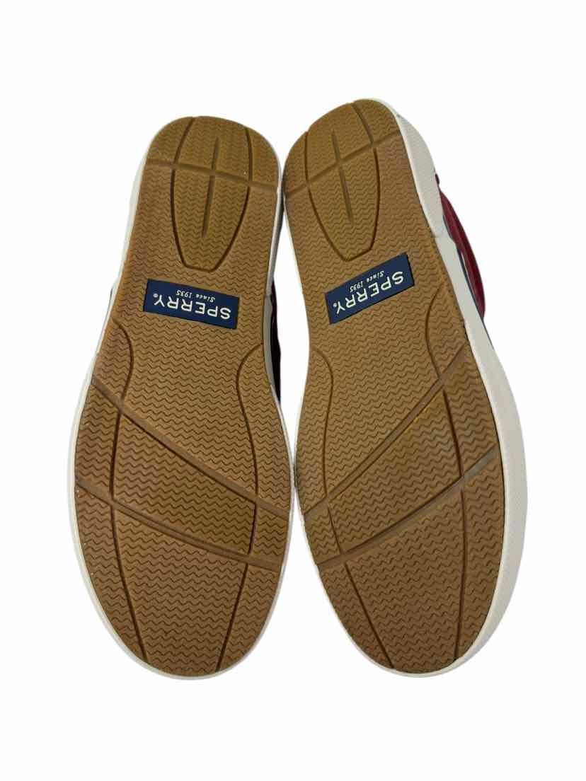 Shoe Size 8.5 Sperry Burgundy Canvas Flats
