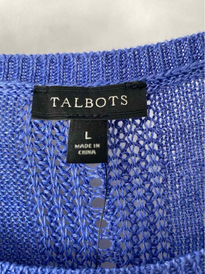 Size L Talbots Blue Sweater