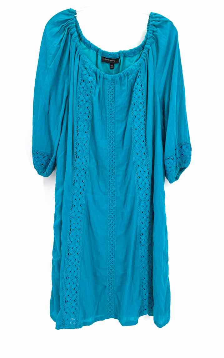 Size 18/20 LANE BRYANT Teal Cotton Dress