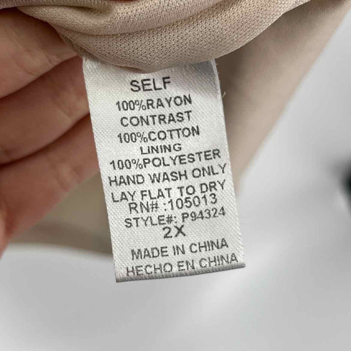 Size 2X Beige Dress