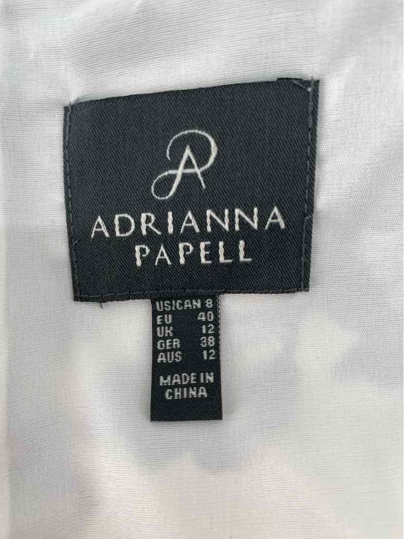 Size 8 Adrianna Papell Cream Dress