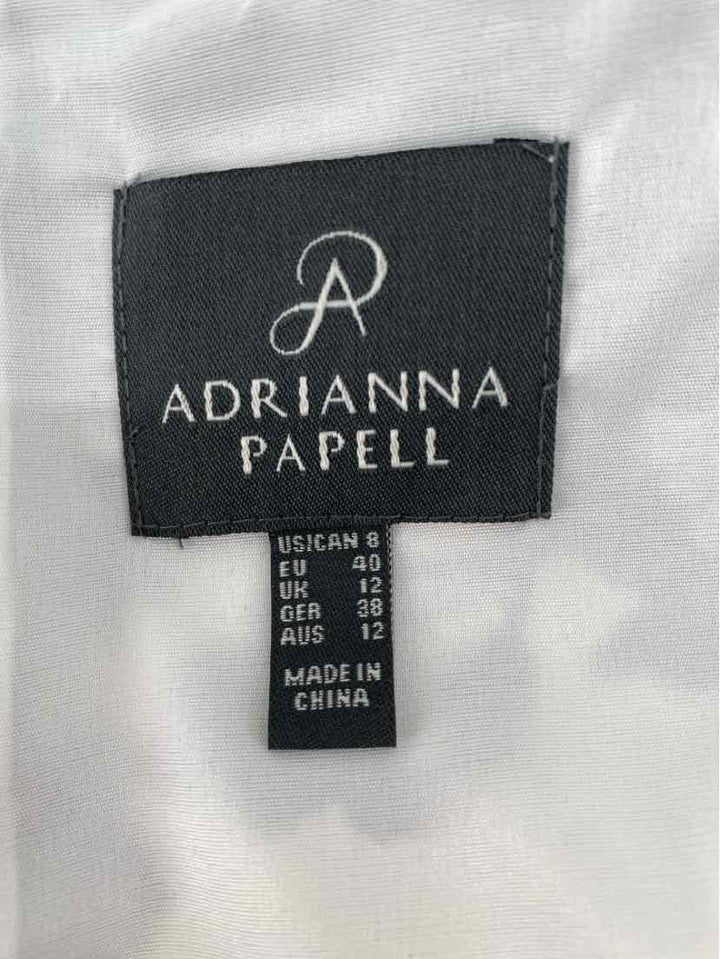 Size 8 Adrianna Papell Cream Dress