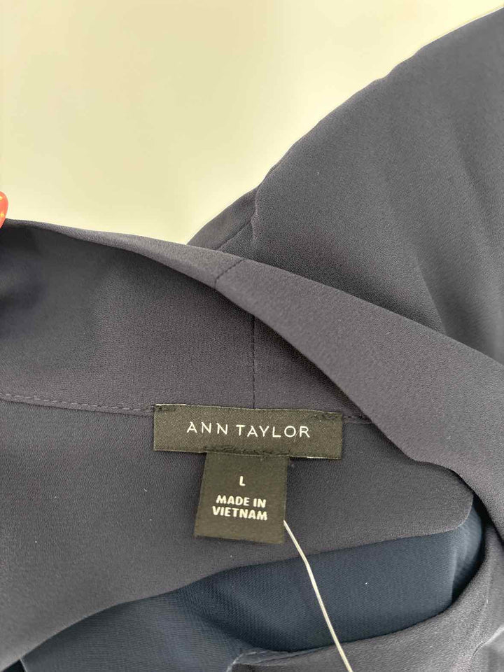 Size L Ann Taylor Navy Shirt