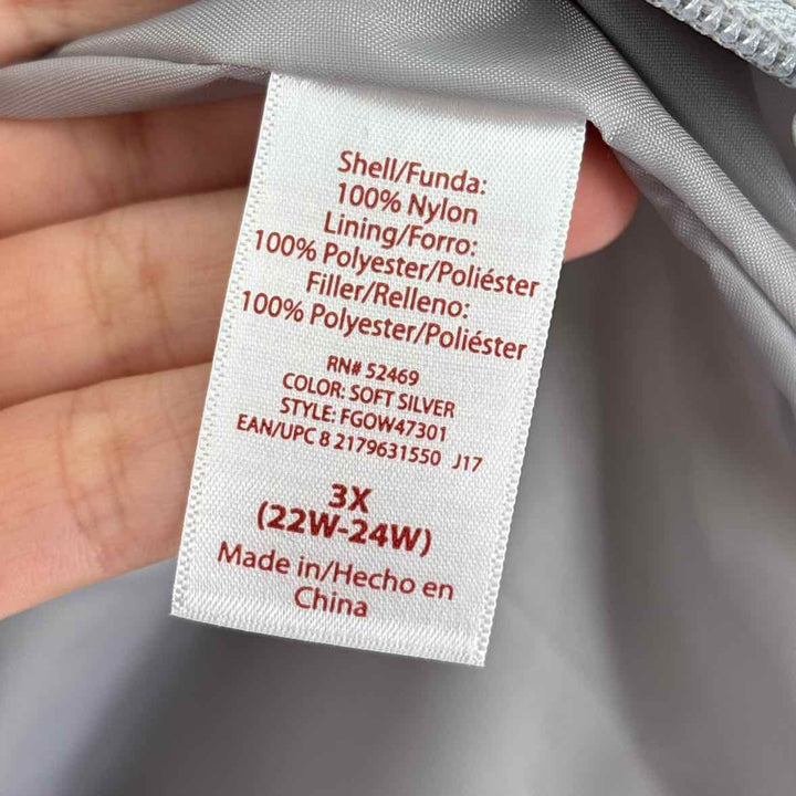 Size 3X FADED GLORY Gray Jacket