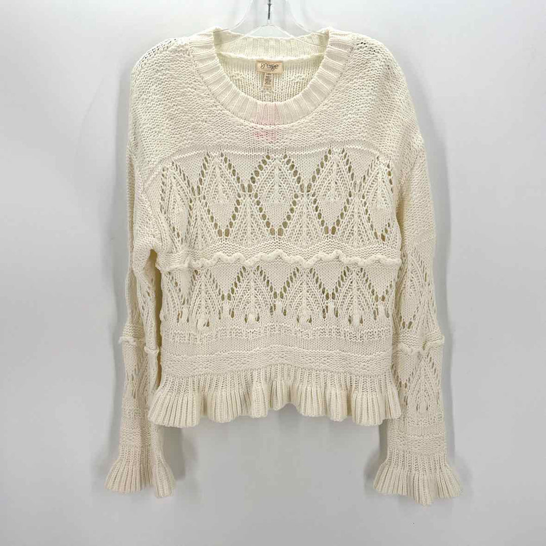 Size L Ivory Knit Sweater