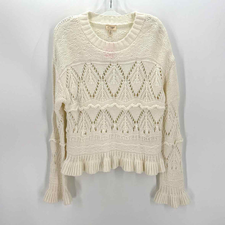 Size L Ivory Knit Sweater