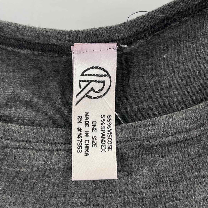 Size One Size Gray Shirt