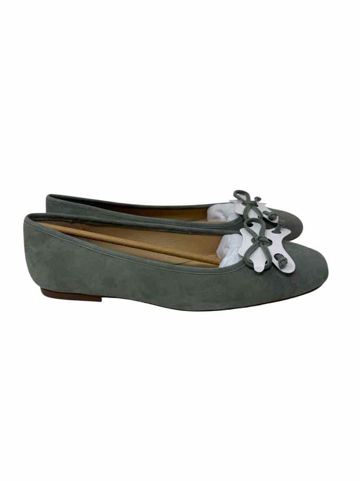 Shoe Size 9.5 J JILL Green Suede Flats