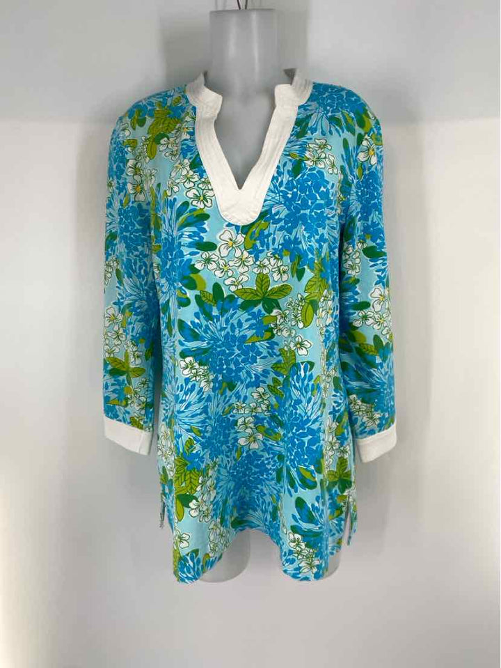 Size XL Lilly Pulitzer Blue Shirt