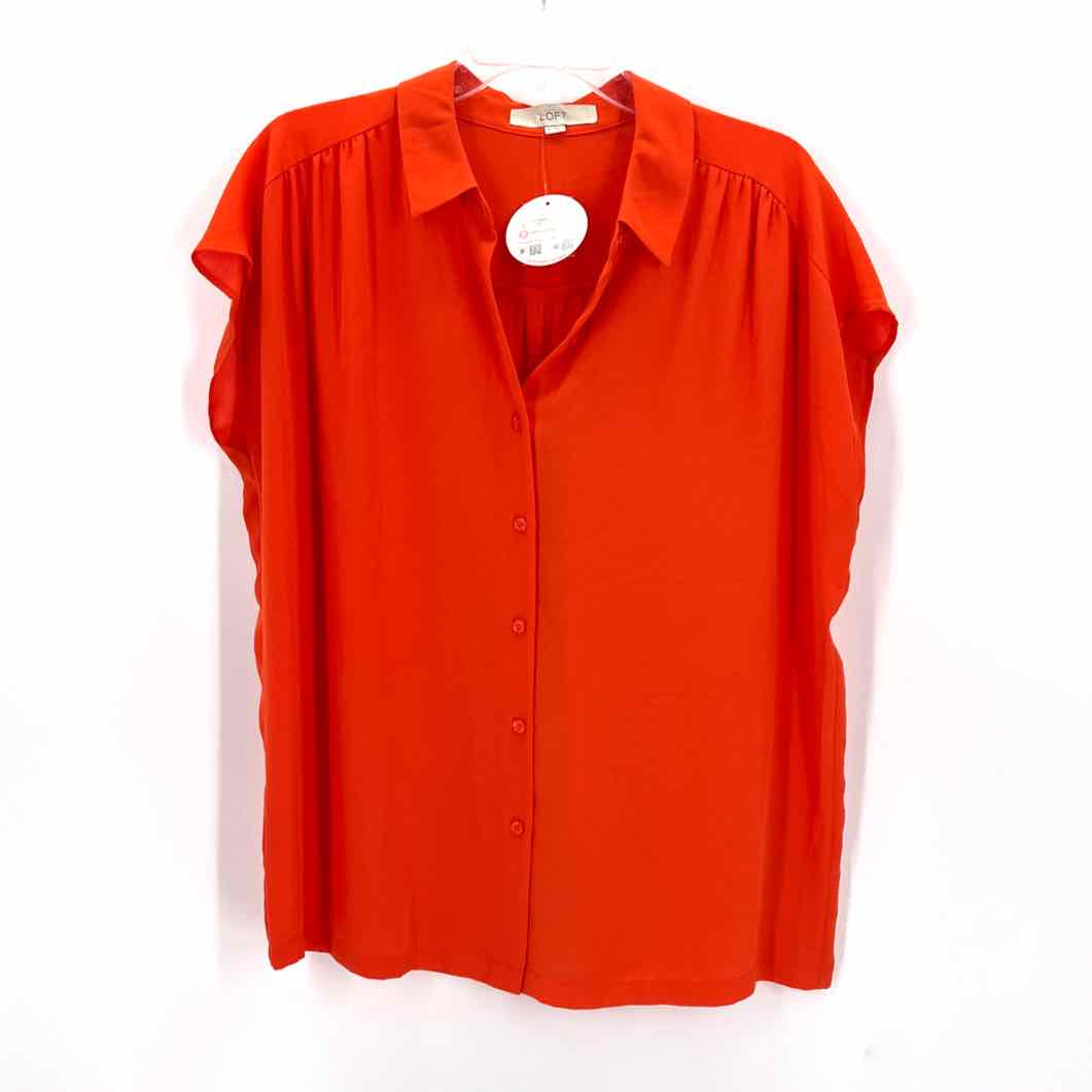 Size M LOFT Orange Shirt
