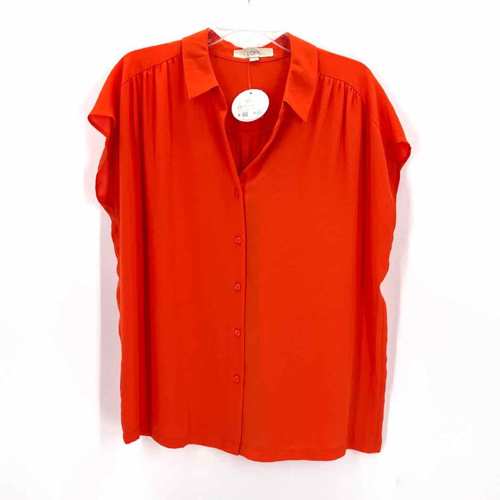 Size M LOFT Orange Shirt
