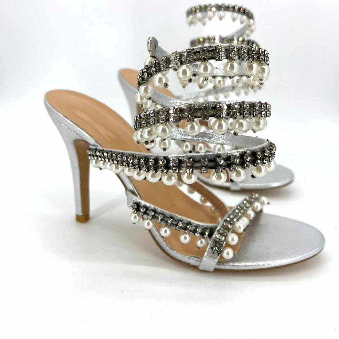 Shoe Size 40 Silver Heels