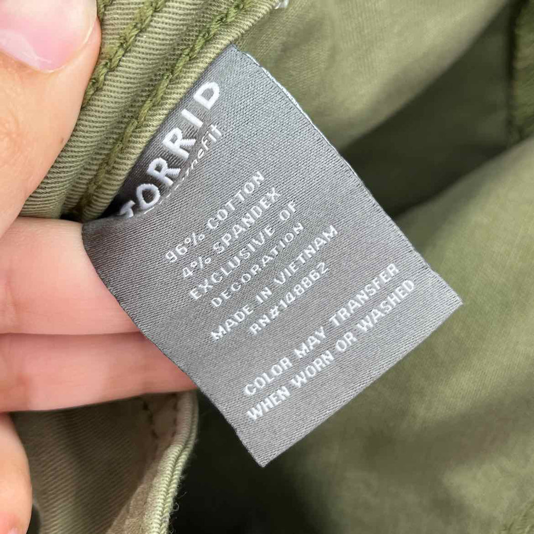 Size 22 Torrid Olive Jeans