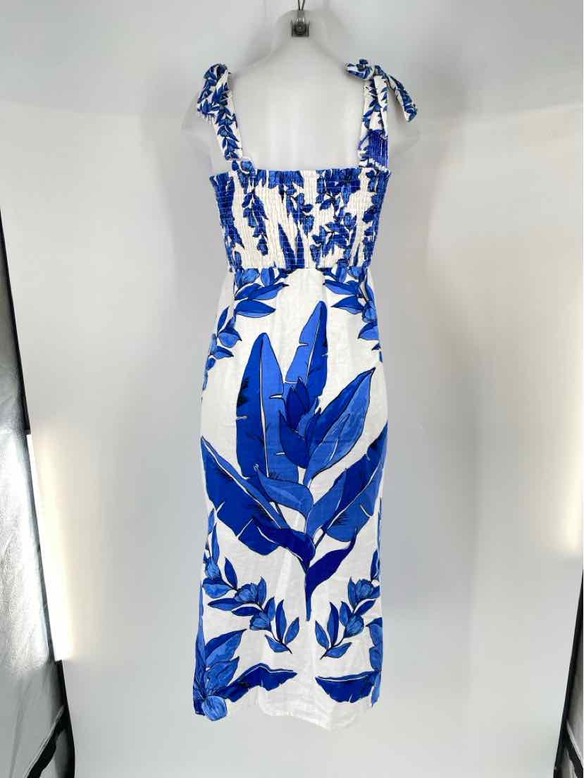 Size S CALYPSO Blue Print Dress